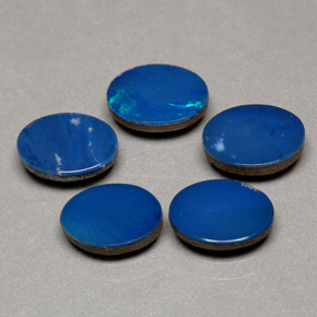 Gemas de doblete de ópalo multicolor natural de  ct, corte óvalo, opaco