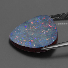 Doblete de ópalo multicolor natural de 10,33 ct, forma elegante, opaco