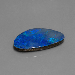 Doblete de ópalo multicolor natural de 8,35 ct, forma elegante, opaco