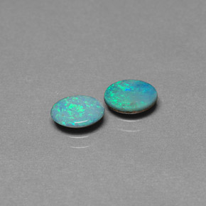 Gemas de Doblete de ópalo Multicolor natural de  ct, Corte Óvalo, Opaco