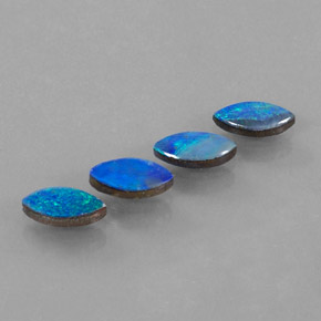 Gemas de doblete de ópalo multicolor natural de  ct, marquesa, opaco