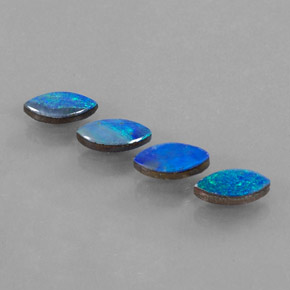 Gemas de doblete de ópalo multicolor natural de  ct, marquesa, opaco