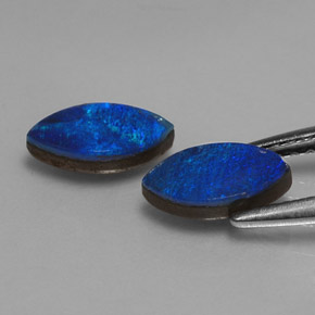 Gemas de doblete de ópalo multicolor natural de  ct, marquesa, opaco