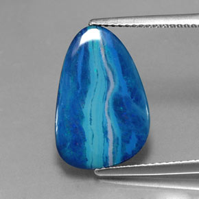 Doblete de ópalo multicolor natural de 4,62 ct, forma elegante, opaco