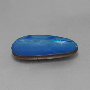 Doblete de ópalo multicolor natural de 4,42 ct, forma elegante, opaco