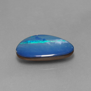 Doblete de ópalo multicolor natural de 2,97 ct, forma elegante, opaco