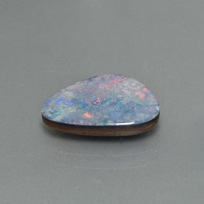 Doblete de ópalo multicolor natural de 2,09 ct, forma elegante, opaco