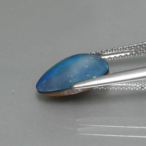 Doblete de ópalo multicolor natural de 1,62 ct, forma elegante, opaco