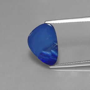 Doblete de ópalo multicolor natural de 2,88 ct, forma elegante, opaco