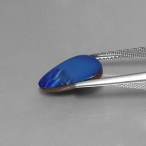 Doblete de ópalo multicolor natural de 2,88 ct, forma elegante, opaco