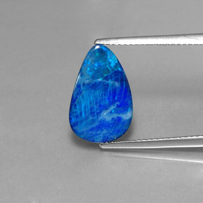 Doblete de ópalo multicolor natural de 2,68 ct, forma elegante, opaco