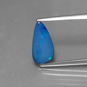 Doblete de ópalo multicolor natural de 1,30 ct, forma elegante, opaco