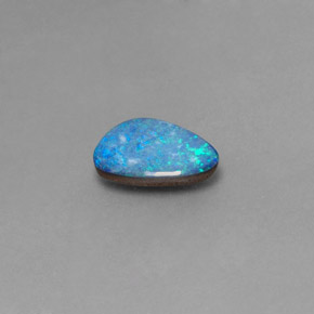 Doblete de ópalo multicolor natural de 1,29 ct, forma elegante, opaco