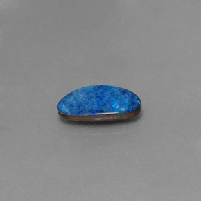Doblete de ópalo multicolor natural de 1,20 ct, forma elegante, opaco