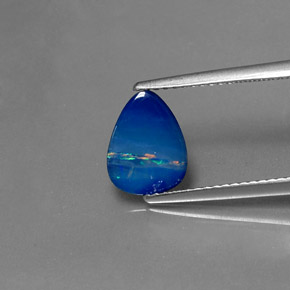 Doblete de ópalo multicolor natural de 1,06 ct, forma elegante, opaco