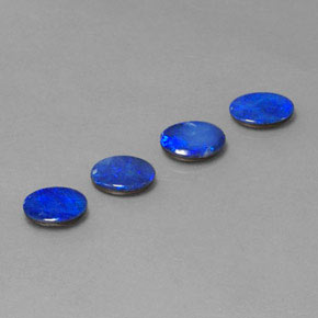 Gemas de doblete de ópalo multicolor natural de  ct, corte óvalo, opaco