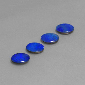 Gemas de doblete de ópalo multicolor natural de  ct, corte óvalo, opaco