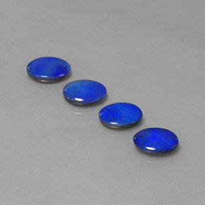 Gemas de doblete de ópalo multicolor natural de  ct, corte óvalo, opaco
