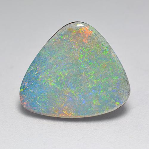 Doblete de ópalo Multicolor natural de 3.57 ct, Trillón, Opaco