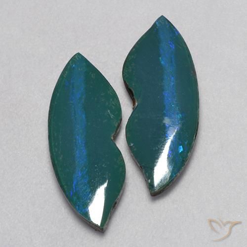 Gemas de Doblete de ópalo Multicolor natural de 5.57 ct, Elegante, Opaco