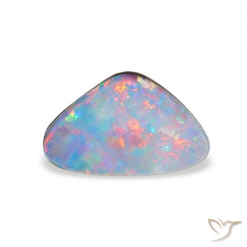 1.54ct Natural Multicolor Doblete de ópalo, Trillón, Opaco