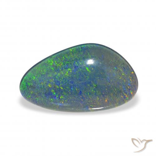 3.23ct Multicolor Triplete de ópalo, Elegante, Opaco