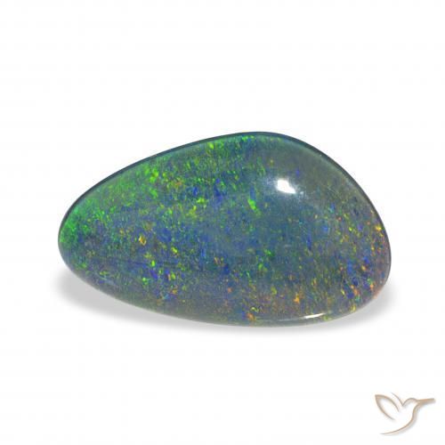 Triplete de ópalo Multicolor natural de 3.23 ct, Elegante, Opaco