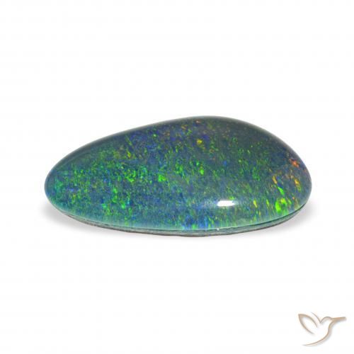 Triplete de ópalo Multicolor natural de 3.23 ct, Elegante, Opaco