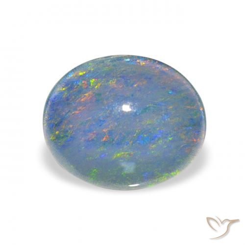 2.42ct Multicolor Triplete de ópalo, Ovalada, Opaco
