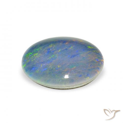 Triplete de ópalo Multicolor natural de 2.42 ct, Ovalada, Opaco
