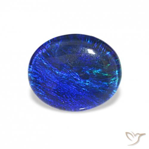 3.21ct Multicolor Triplete de ópalo, Ovalada, Opaco