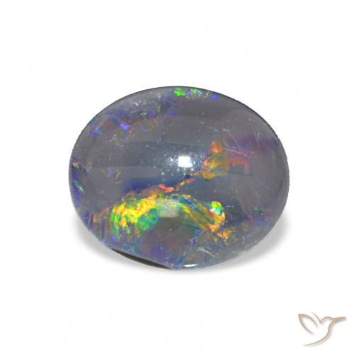 2.68ct Multicolor Triplete de ópalo, Ovalada, Opaco
