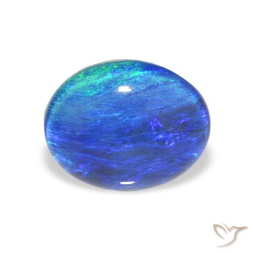 2.79ct Natural Multicolor Triplete de ópalo, Ovalada, Opaco