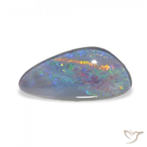 4.22ct Natural Multicolor Triplete de ópalo, Elegante, Opaco