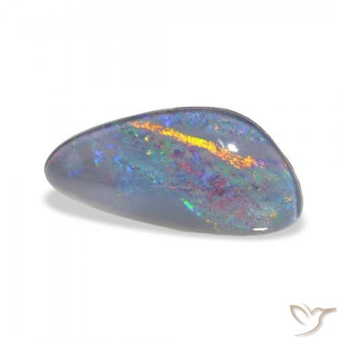 Triplete de ópalo Multicolor natural de 4.22 ct, Elegante, Opaco