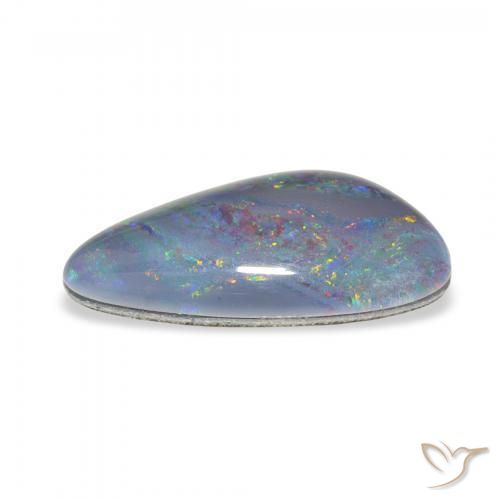 Triplete de ópalo Multicolor natural de 4.22 ct, Elegante, Opaco