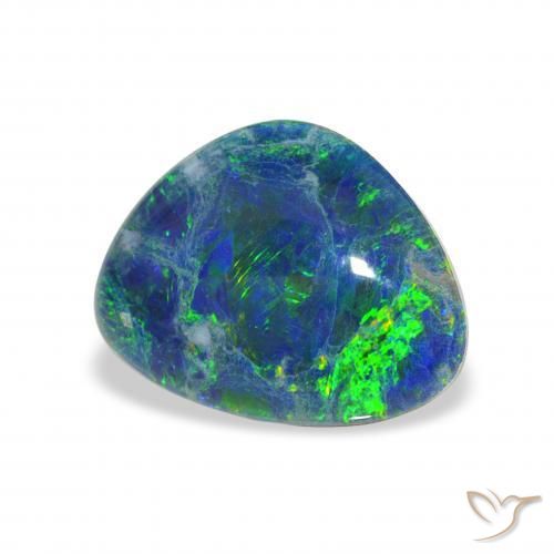 Triplete de ópalo Multicolor natural de 3.17 ct, Elegante, Opaco