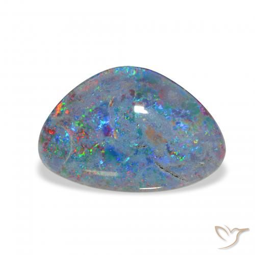 Triplete de ópalo Multicolor natural de 4.35 ct, Elegante, Opaco