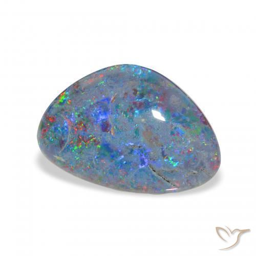 Triplete de ópalo Multicolor natural de 4.35 ct, Elegante, Opaco