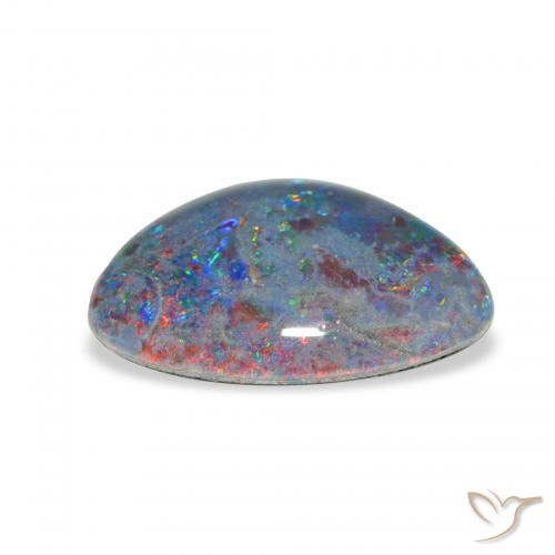 Triplete de ópalo Multicolor natural de 4.35 ct, Elegante, Opaco