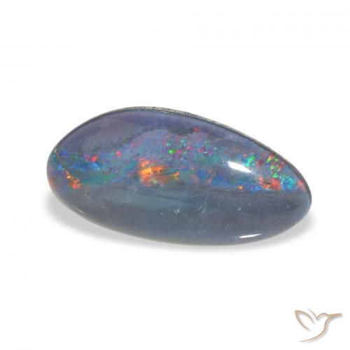 Triplete de ópalo Multicolor natural de 3.34 ct, Elegante, Opaco
