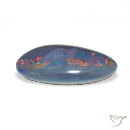 Triplete de ópalo Multicolor natural de 3.34 ct, Elegante, Opaco