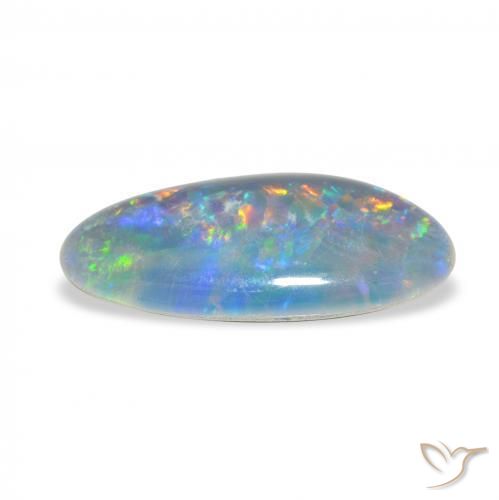 Triplete de ópalo Multicolor natural de 3.48 ct, Elegante, Opaco