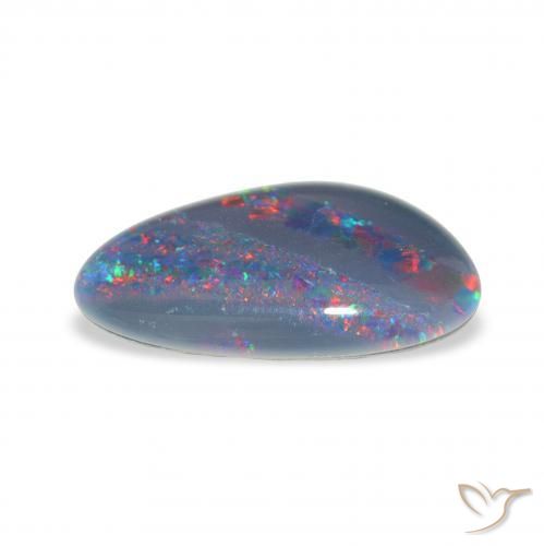 Triplete de ópalo Multicolor natural de 3.13 ct, Elegante, Opaco