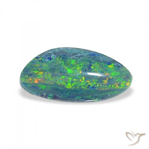 2.36ct Natural Multicolor Triplete de ópalo, Elegante, Opaco