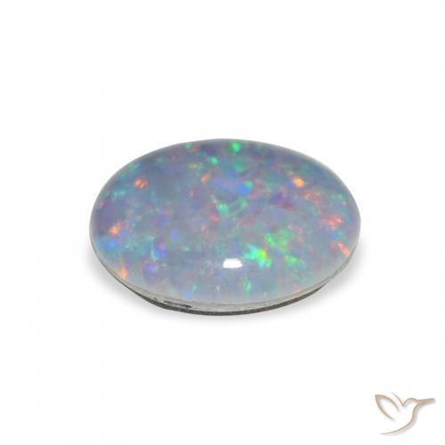Triplete de ópalo Multicolor natural de 2.39 ct, Ovalada, Opaco
