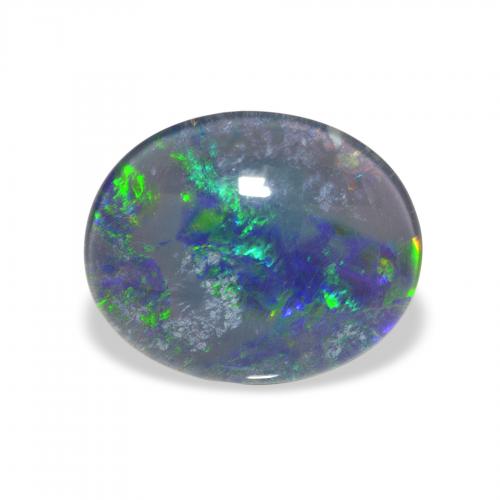 2.85ct Natural Multicolor Opal Triplet, Ovalada, Opaco