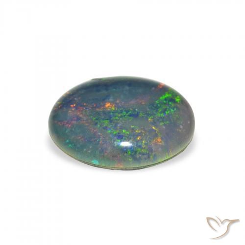 Triplete de ópalo Multicolor natural de 2.11 ct, Ovalada, Opaco
