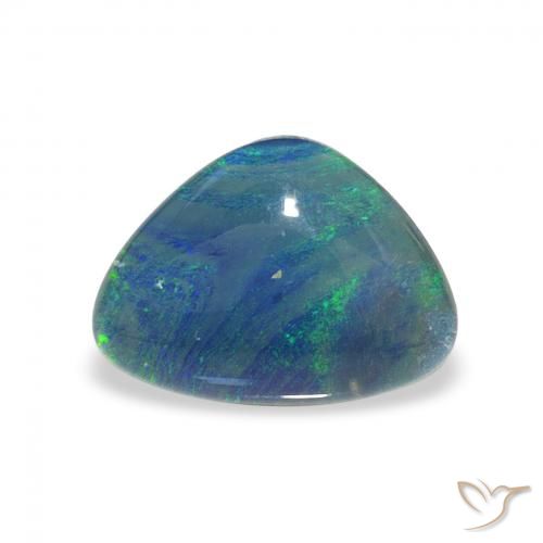 2.31ct Multicolor Triplete de ópalo, Trillón, Opaco