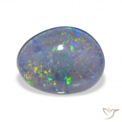 7.66ct Natural Multicolor Triplete de ópalo, Elegante, Opaco